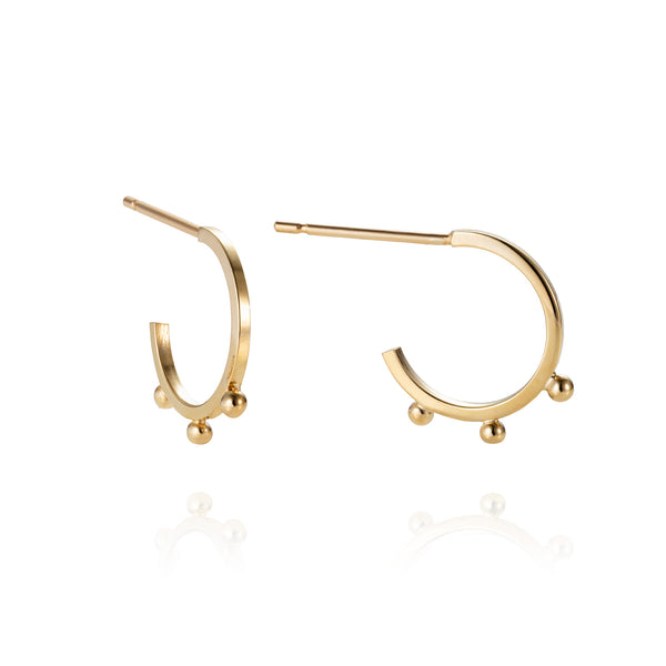 Bead hoop earrings