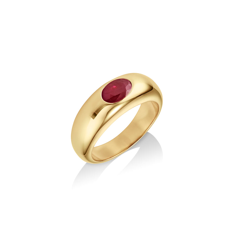 Ruby Pinky Ring